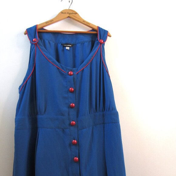 Anna Scholz Piped Pinafore Dress - Picture 5 of 7